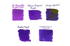 Vibrant Purple Ink Sample Set Imperial Purple, Goulet Pens Company, Fountain Pen Nibs, Goulet Pens, Pen Accessories, Vibrant Purple, Single Letter, Pen Nib, Purple Violet