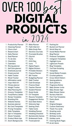 the ultimate guide to over 100 best digital products in 2012, with text overlaying it