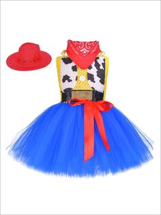 Fantasias Toy Story, Jessie Toy Story Costume, Disfraz Toy Story, Traje Cowgirl, Halloween Outfits For Kids, Woody And Jessie, Cartoon Silhouette, Dress With Hat, Toy Story Costumes