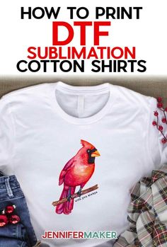 DTF Sublimation Printing on Cotton Shirts at Home Diy Shirt Printing, Jennifer Maker, Paper Star Lanterns, Christmas Neighbor, Sublimation Ideas Projects Inspiration, 10 Dollar, Christmas T Shirt Design, Tree Craft, Sublime Shirt