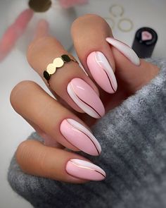 Her Nails, White Nail, Classy Nails, Chic Nails, Nail Polishes, Gold Nails, Gorgeous Nails