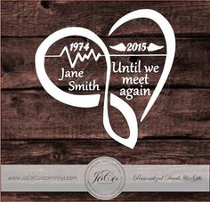 an image of a heart with the words jane smith and her name in white on it