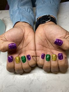 Mardi Gras Colors, Mardi Gras Nail Colors, New Orleans Nails