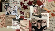 a collage of pictures and words with hearts, stars, and other things on them