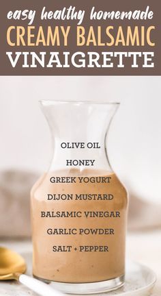 homemade creamy balsamic vinaigrette recipe