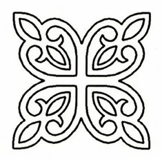 an intricately designed butterfly with leaves on it's wings, outlined in black and white