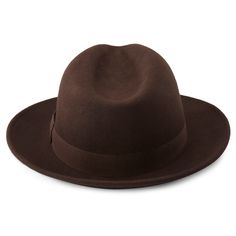 This elegant wool fedora for men brings a vintage touch to your look. Made from a strong wool that’s soft and comfortable but holds up against the elements. Perfect for the autumn and winter months. Made in Italy. Keeps you warm and dry. Features a polyester band. Classic Fedora With Curved Brim, Classic Brown Fedora For Fall, Wide Brim Wool Fedora For Winter, Fall Wool Fedora With Curved Brim, Classic Brown Hat For Fall, Classic Winter Hat Bands, Fall Fitted Fedora, Solid Wool Felt Hat For Winter, Wool Felt Hat For Winter