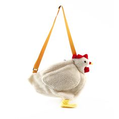 Funny Plush Cartoon Cute Chicken Messenger Bag Purse - White Chicken Purse, Funny Purses, Chicken Costumes, Cartoon Chicken, Chicken Pattern, Chicken Gifts, Hen Chicken, Cute Chickens, Women Crossbody Bag