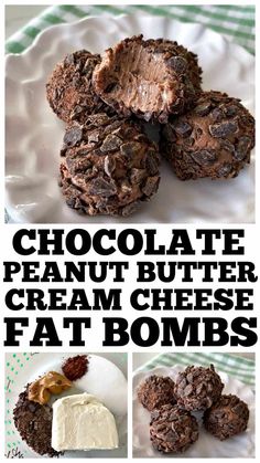 Chocolate Peanut Butter Cream Cheese Fat Bombs! Low carb and keto friendly! #keto #ketofatbombs #fatbombs #lowcarb #ketodessert Peanut Butter Cream Cheese, Peanut Butter Cream, Baking Soda Beauty Uses, Low Carb Breakfast Recipes, Fat Foods, Best Keto Diet