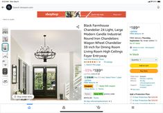 an image of a home page on the webpage for black embosse chandelier 4 light large modern iron chandeliers