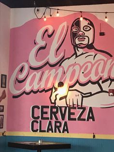 the sign for el campeona in cerveraa, caarama