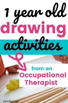 Craft Ideas For One Year Olds, Toddler Activities 1 And Half Year Old, Baby Activities 1 Year, Grandparents Activities, Activities For One Year Olds, Toddler Drawing, Occupational Therapy Activities, Baby Sensory Play