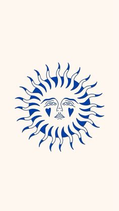 a drawing of the sun with two hands on it's face, and one hand holding