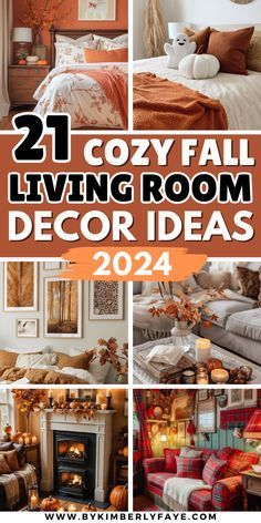 cozy fall living room decor ideas that are easy to do in the fall or winter