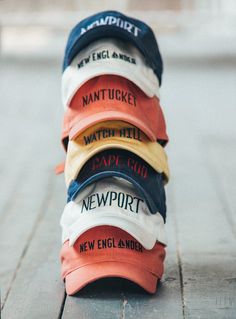 Who's ready for a Summer vacation!? Rep your favorite getaway spot and get ready to make new Summer memories. Inspired by our top destinations in New England. Product Details: 100% brushed cotton twill Embroidered location on brim "Kiel James Patrick" embroidered across the back Adjustable cotton strap Imported Nantucket Fashion, Azimuth Circle, New England Prep, Vacation Hat, Kiel James Patrick, Nantucket Red, James Patrick, New England Style, Summer Destinations