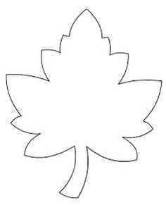 the outline of a maple leaf