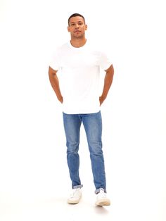 Experience ultimate comfort and style with our Shawn Classic Jersey Crew Tee! Made from 100% organic cotton, our classic fit tee is soft, breathable, and perfect for everyday wear. A must-have staple for any closet. Comfortable Stretch T-shirt For Everyday, Casual Stretch Cotton T-shirt, Plain Cotton T-shirt For Everyday, Casual Stretch Shirt For Everyday, Basic Stretch T-shirt For Everyday, Everyday Stretch T-shirt Basic Style, Classic Stretch T-shirt For Everyday, Classic Everyday Stretch T-shirt, Basic T-shirt For Casual Gatherings