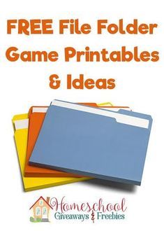 free file folder game printables and ideas