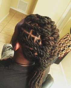 Braided Locs, Loc Crown, Men With Locs, Loc Retwist, Dread Braids