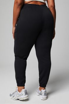 Year Round Terry Sweatpant Fabletics black female Activewear >> Womens >> Bottoms >> Pants & Joggers >> Joggers Year Round Terry plus Everyday/Lounge External Pocket Black Yoga Pants With Elastic Waistband For Jogging, Black Relaxed Fit Sporty Leggings, Black Relaxed Fit Athleisure Leggings, Black Activewear With Elastic Waistband And Tapered Leg, Black Sweatpants With Comfort Waistband For Yoga, Black Sweatpants For Yoga With Comfort Waistband, Black Yoga Sweatpants With Comfort Waistband, Black Relaxed Fit Leggings With Elastic Waistband, Black Activewear With Comfort Waistband And Tapered Leg