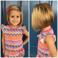 Kids Girl Haircuts, Toddler Girl Haircut, Kids Bob, Toddler Haircuts, Stacked Bob Haircut, Plaits Hairstyles