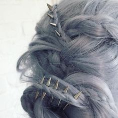 Dragons and Knights Inspired Fashion - Album on Imgur Silver Hair Aesthetic, Hair Spikes, Spike Hair, Dragon Hair, Phoenix Hair, Hair Aesthetic, Edgy Hair, Hair Envy