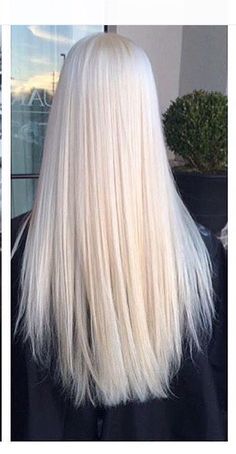 Long Platinum Blonde Hair, Long Platinum Blonde, Hair Dye Tips, Icy Blonde Hair, White Hair Color, White Blonde Hair, Colored Hair Tips, Light Blonde Hair, Ash Blonde Hair