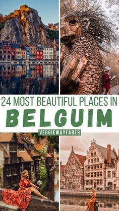 collage of beautiful places in belgium with text overlay