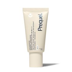 A lightweight, semi-transparent mineral sunscreen that provides optimal physical protection while boosting the skin’s moisture barrier. Formulated with zinc oxide, bioactive antioxidant compounds and bisabolol, this SPF 50 sunscreen absorbs easily while soothing and protecting the skin from environmental stressors. Peachy hue blends into skin for a natural, radiant finish. HOW TO USE To Use: As the last step in your skincare routine, apply a generous amount onto face 15 minutes before sun exposu Prequel Skincare, Zinc Sunscreen, Skincare Natural, Premium Skincare, Zinc Oxide, Skin Care Serum, Mineral Sunscreen, Broad Spectrum Sunscreen, Semi Transparent