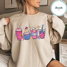 Disney Princess Shirts, Princess Shirt, Coffee Sweatshirt, Xmas Shirts, Coffee Shirts, Christmas Coffee, Holiday Shirts, Christmas Women, Christmas Sweatshirts