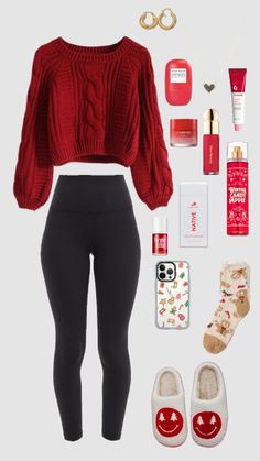 Preppy Christmas Outfit, Cozy Christmas Outfit, Xmas Outfits, Cute Christmas Outfits, First Day Of School Outfit