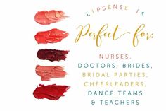 Doctors nurses cheerleaders teachers need Lipsense Senegence Shadowsense, Shadow Sense, Hot Lips, Long Lasting Lipstick, Lip Service