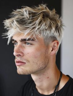 Exploring 29 French Crop Hair Men Styles: From Undercut Elegance to Low Fade Charm Blond Mens Haircut, Men’s Blonde Hair, French Crop Low Fade, Male Hair Color, Classic Quiff, French Crop Haircut, French Crop Hair Men, Mens Hair Styles, White Hairstyle