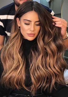 Hair Color Caramel, Change Hair, Fabulous Hair, Gorgeous Hair Color, Long Hair Color, Hair Done, Honey Hair