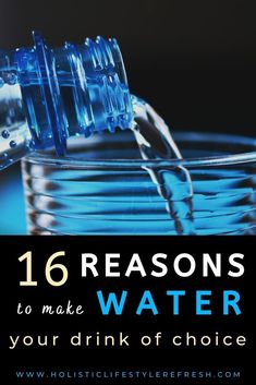 Water should be what you reach for most often for hydration and overall health. Why? Here are 16 compelling reasons! Reasons to drink water | make water your drink of choice | drink more water | how to drink more water motivation | are energy drinks bad for you | is diet soda bad for you | reasons to drink water health | is juice good for you | how to just drink water | benefits of just drinking water | #drinkwater #hydration #waterislife #healthyliving #stayhydrated How To Drink More Water Motivation, Drink Water Benefits, Water Motivation, Water Health, Water Benefits, Healthy Morning Routine