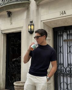 Gentleman Aesthetic, Mens Summer Outfits, Men Stylish Dress, Guys Clothing Styles, Elegante Casual, Foto Poses, Smart Casual Outfit, Cool Outfits For Men