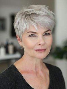 Stylish Short Haircuts for Women Over 50 Stylish Short Haircuts For Women, Modern Pixie, Long Face Haircuts, Modern Short Hairstyles, Short Choppy Haircuts, Haircuts For Women Over 50, Oval Face Haircuts, Short Haircut Styles, Stylish Short Haircuts