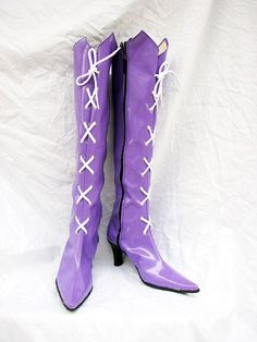 Fabric: PU Color:Purple Details: Sailor Moon Tomoe Hotaru Cosplay Boots Shoes Purple, Custom made in your own measurements. Saturn Cosplay, Sailor Saturn Cosplay, Tomoe Cosplay, Powerpuff Girls Characters, Cosplay Store, Moon Cosplay, Minako Aino, Sailor Moon Cosplay, Cosplay Boots