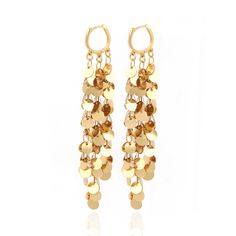 *Here is the best place to shop fashionable, stylish jewelry with premium quality and competitive price!We specialize in LARGE BULK ORDERS and can offer WHOLESALE PRICING - please ask if you have any questions. https://www.etsy.com/shop/ZhenAiaDesigns *Description: Shiny gold plated earrings,simple earrings, earring accessories, DIY jewelry making, 18K gold plated creative earrings,gift for her90x13x2mm *Quantity:1pcs/5pcs/10pcs/package *Material:Nickel Free Brass Plated  Size:90x13x2mm *Quantit Gold Long Drop Hoop Earrings Nickel-free, Gold Dangle Linear Earrings With Plating, Gold Dangle Linear Earrings, Gold Dangle Hoop Earrings With Plating, Gold Plated Dangle Hoop Earrings, Gold Plated Tarnish Resistant Dangle Earrings, Nickel-free Gold-plated Dangle Chandelier Earrings, Nickel-free Gold Plated Dangle Chandelier Earrings, Gold Plated Nickel-free Dangle Chandelier Earrings