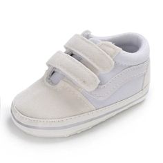 Canvas Sneakers: Stylish First Walkers for Newborns Embark on the exciting journey of your baby's first steps with our Canvas Sneakers – the perfect blend of style and comfort. Designed for newborns up to 18 months, these sneakers are more than just shoes; they're a statement of your little one's budding personality. Key Features: Outsole Material: Crafted with a soft and comfortable cotton outsole, ensuring a gentle touch for those delicate little feet. Age Range: Ideal for newborns up to 18 mo White High-top Booties With Soft Sole, White Booties For First Birthday In Spring, White Booties For First Birthday Spring, Non-slip White Booties For First Birthday, White Non-slip Booties For First Birthday, Baby's First Step, Tenis Vans, Baby Canvas, Toddler Slippers