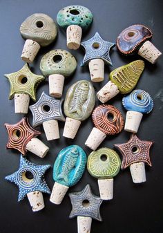 many different shapes and sizes of ceramic beads