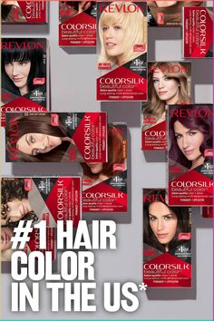 Revlon ColorSilk™ is the #1 hair color in the US.* Get 100% gray coverage   radiant, salon-quality color right at home. Leaves hair in better condition than before. Ammonia-free.** Keratin-infused. *Revlon Consumer Products Corporation’s calculation based in part on data reported by Circana, LLC, through its OmniMarket Service of Total US Multi-Outlet for Women’s Hair Coloring Category for the 52-week period ending 3-24-2024 using Revlon’s custom definitions.**Formulated without adding Ammonia Daytime Smokey Eye, Blush Application, Mui Mui, Wedding Makeup Tutorial, Date Night Makeup, Holiday Makeup Looks, Bridal Eye Makeup, Smokey Eyeshadow, Smokey Eye Tutorial