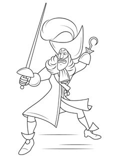 Free Coloring Pictures, Pirate Coloring Pages, Free Coloring Sheets, Bookmarks Kids, Coloring Pages For Girls, Cartoon Coloring Pages, Captain Hook