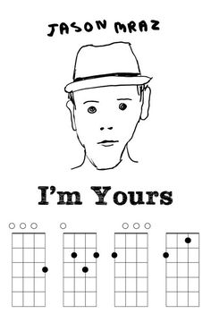 a guitar chords page with the words i'm yours on it