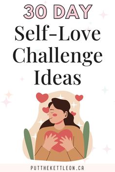 Learn how to love yourself first with this 30 day self love challenge. Practice self love with 30 powerful self-love exercises and habits to help you boost self-esteem, build confidence and create more happiness in your daily life. Ideal for women to use during the month of February for Valentines or anytime you need to love yourself more. How To Improve Self Love, Learn Self Love, How To Self Love Yourself, How To Love Yourself First List, How To Learn To Love Yourself, How To Find Myself Again, Self Love Challenge 30 Day, Self Love Things To Do, How To Practice Self Love