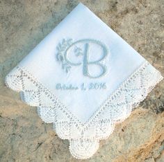 Lovely, small 10x10 cotton hanky with handmade bobbin lace ~ for the bride to carry!  $29., includes tissue & gift box. White Wedding Handkerchiefs, Elegant White Handkerchiefs For Wedding Gift, Elegant Customizable Handkerchiefs For Bridesmaid Gift, Wedding Lace Handkerchief With Lace Work, Embroidered Cotton Handkerchiefs For Weddings, Elegant Wedding Handkerchiefs Customizable, Elegant Customizable Wedding Handkerchiefs, Embroidered Lace Handkerchiefs For Wedding, White Handkerchiefs With Custom Embroidery For Wedding