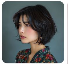 Short Hair Framed Bangs, Asian Bob Curtain Bangs, Short Bob Layered Hair, Soft Layered Bob Cut, Bob Haircut With Layers And Bangs, Short Haircuts Face Framing, Layered Bob Short With Bangs, Layered Bob Hairstyles Curtain Bangs, Short Layered Hair With Curtain Bangs Asian