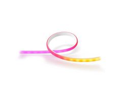 a pink and yellow light up tape on a white background