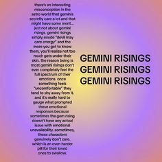 the words gemin risings and gemini risings are arranged in an abstract pattern