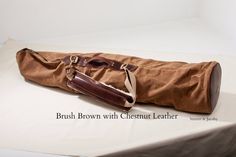 Golf Bag Travel Cover - Steurer & Jacoby Hickory Golf, Leather Valet Tray, Bison Leather, Chestnut Leather, Personalized Luggage, Custom Golf, Golf Bag, Duck Canvas, Golf Fashion